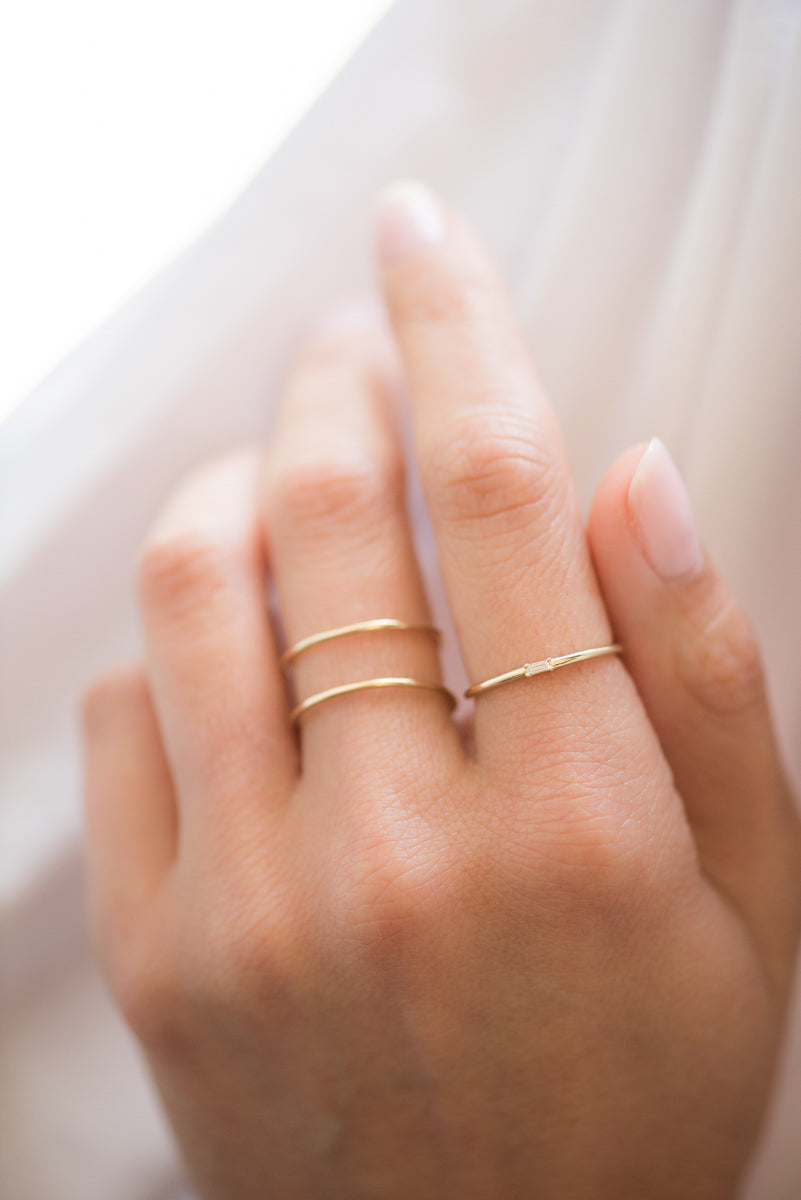 Wholesale Ring Jewelry - 14k Gold Filled Infinity Stacking Ring - Gold  Minimalist Stacking Ring Knuckle Midi Ring 2mm Thin Band Dainty Ring Double  Love Knot Ring[26] – HarperCrown